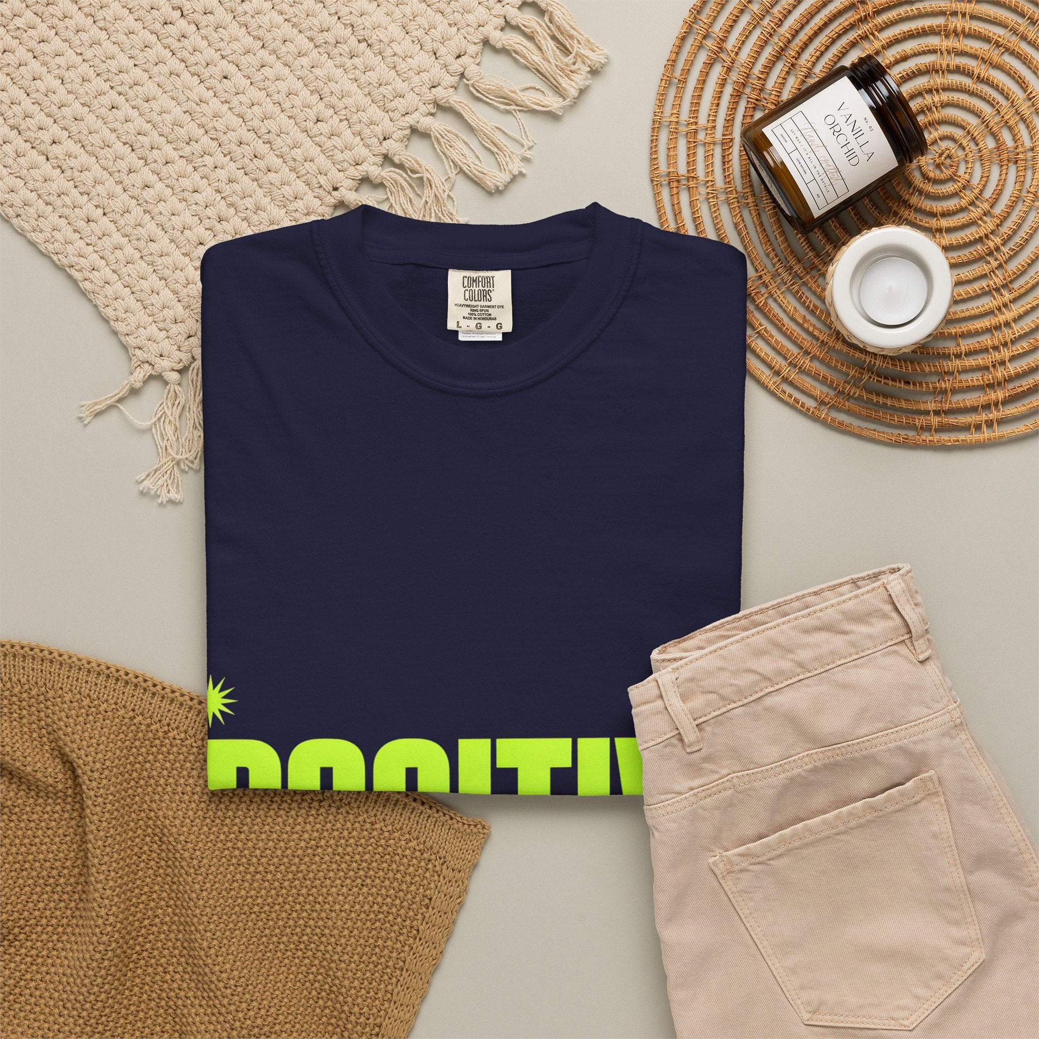 Positive Mind Vibes T-Shirt — Graphic Motivational Tee