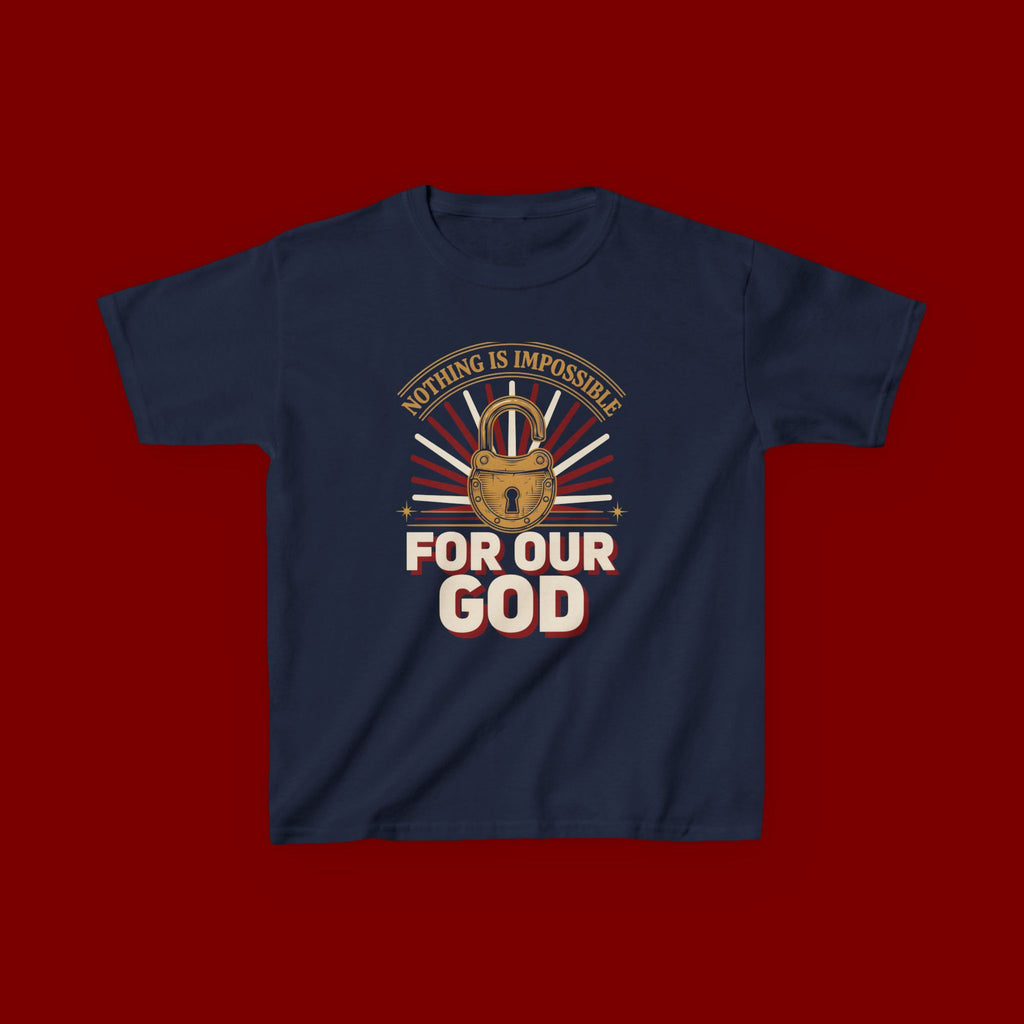 Kids 'For Our God' Christian Faith T‑Shirt — Inspirational Religious Tee
