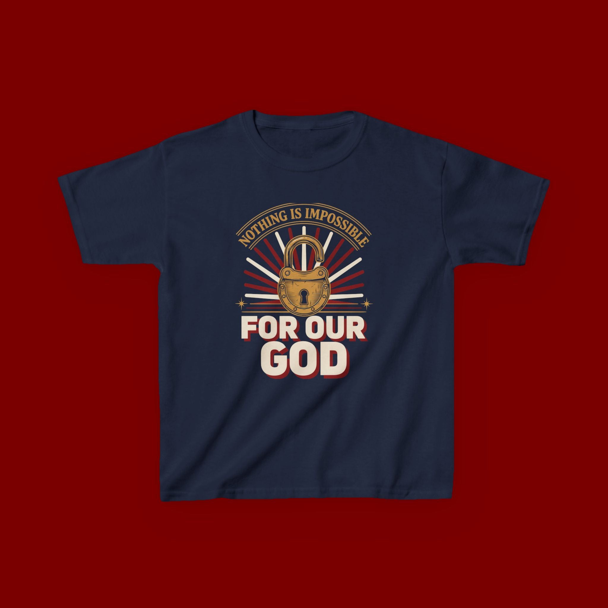 Kids 'For Our God' Christian Faith T‑Shirt — Inspirational Religious Tee