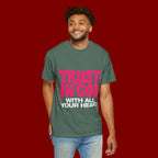Trust in God T-Shirt — Retro Pink Faith Graphic Tee