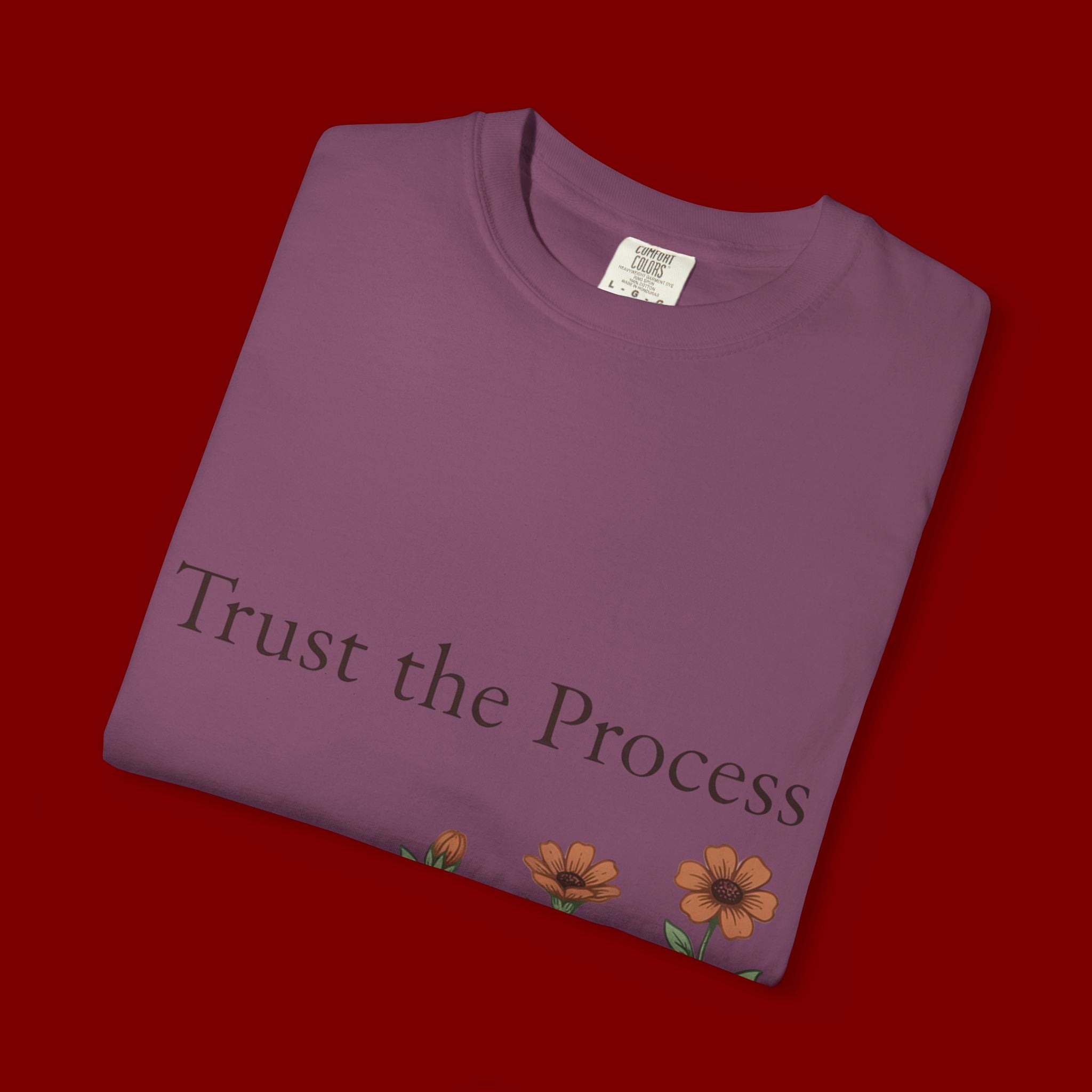 Trust the Process Floral T-Shirt — Growth Graphic Tee