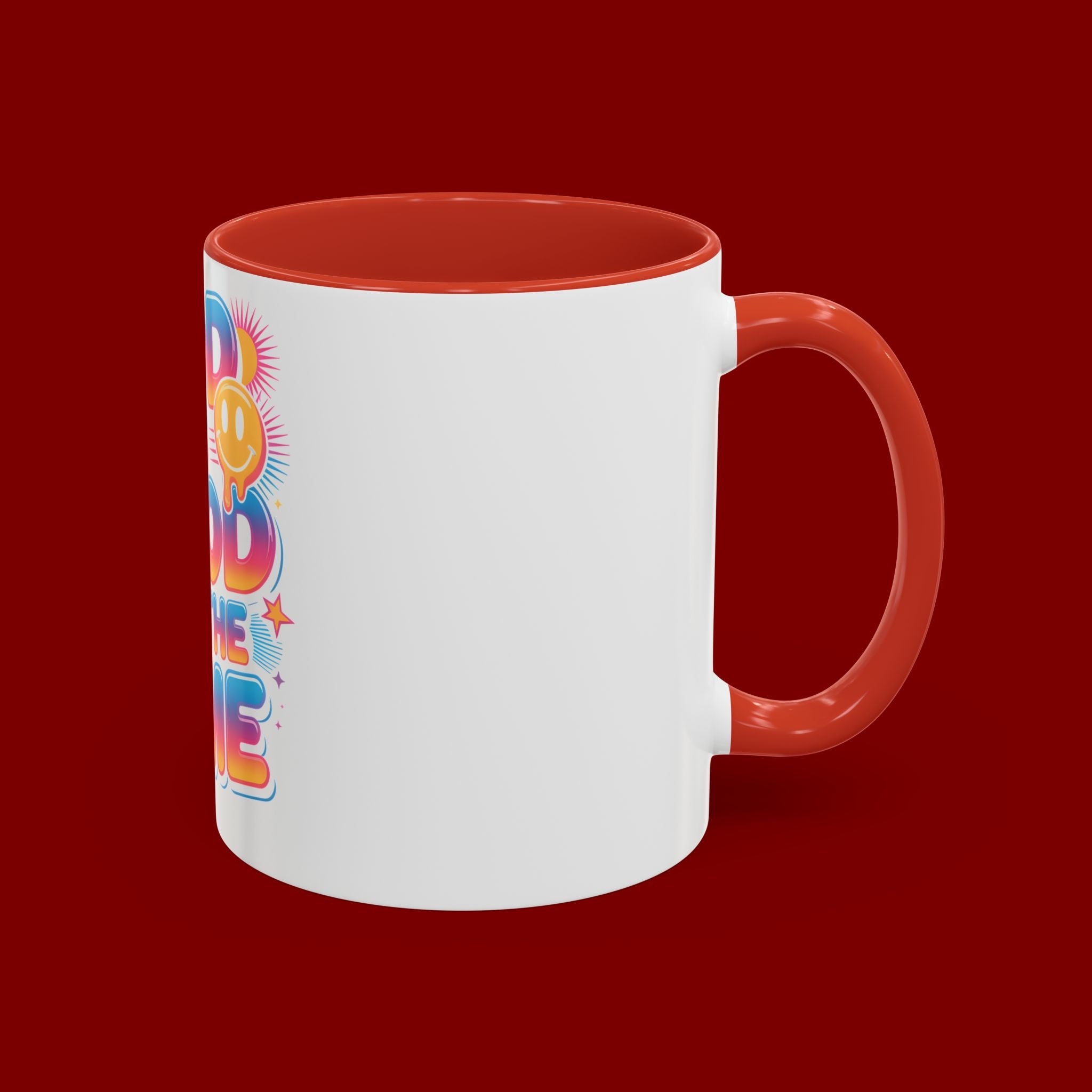 God Is Good All The Time Accent Coffee Mug — Inspirational Christian Coffee Cup (11/15oz)