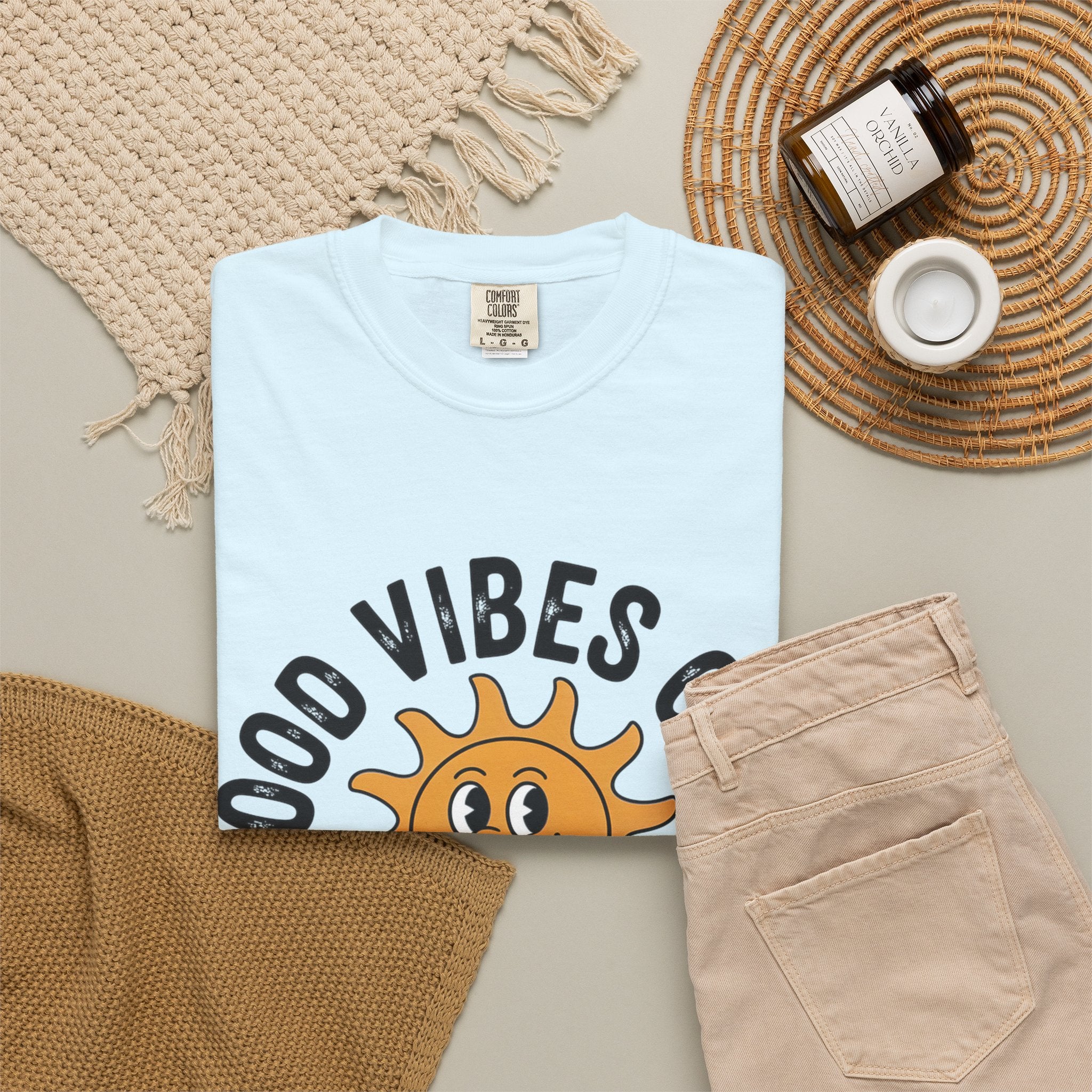 Good Vibes Only Sun Graphic T-Shirt