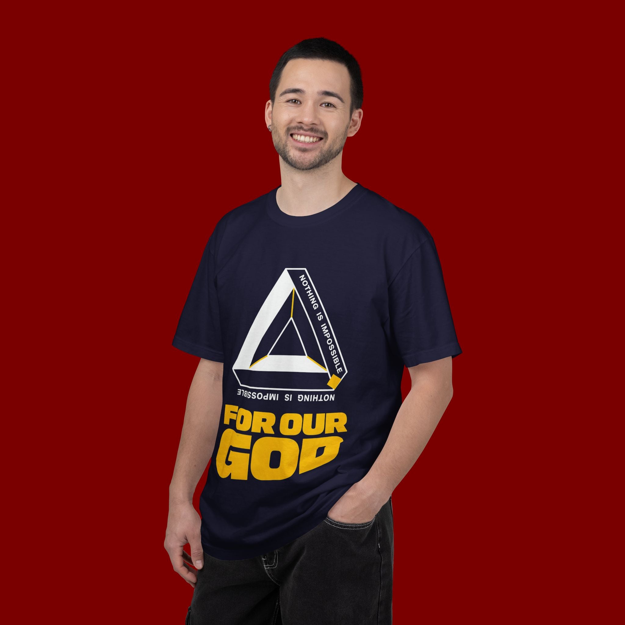 For Our God T‑Shirt — Christian Triangle Graphic Tee