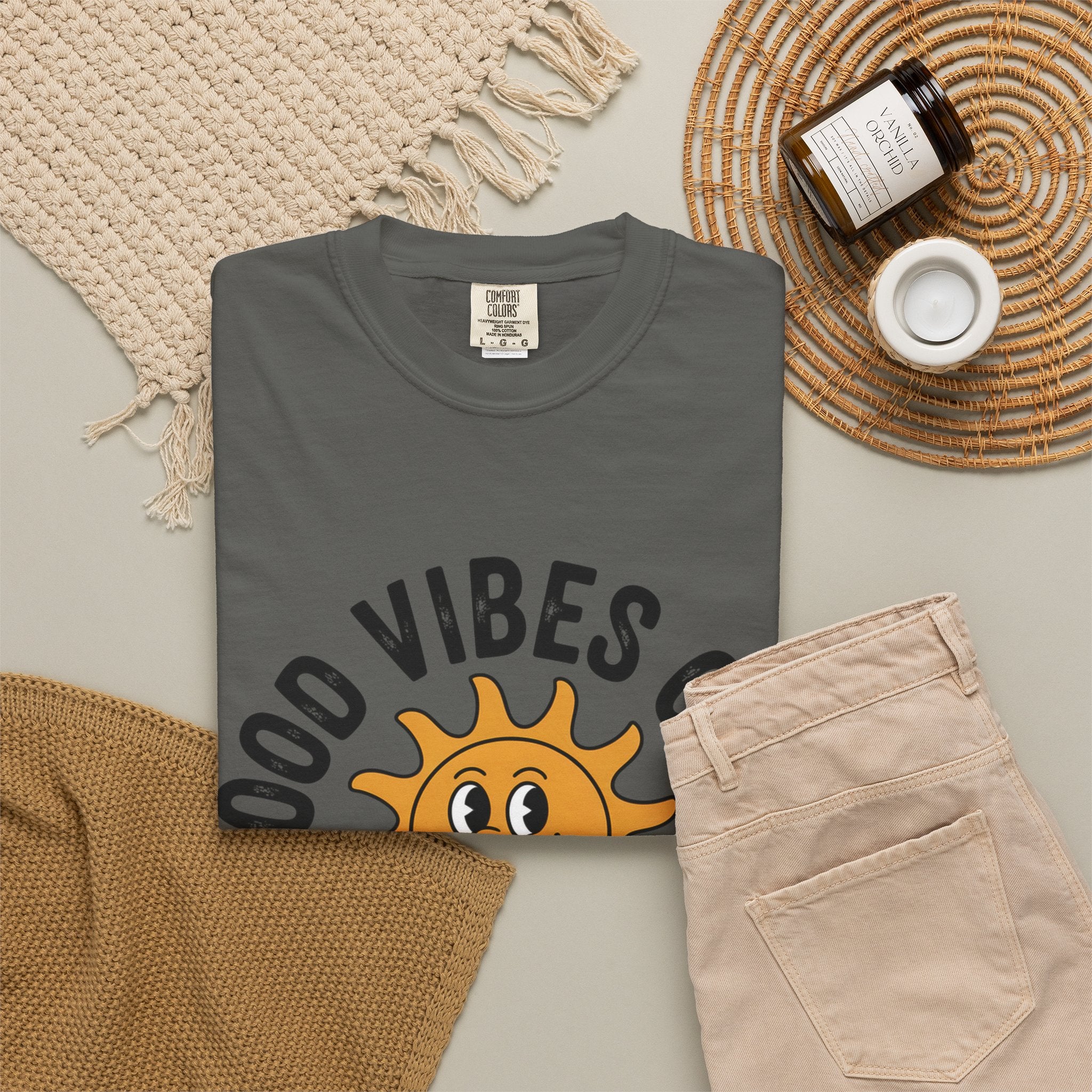 Good Vibes Only Sun Graphic T-Shirt