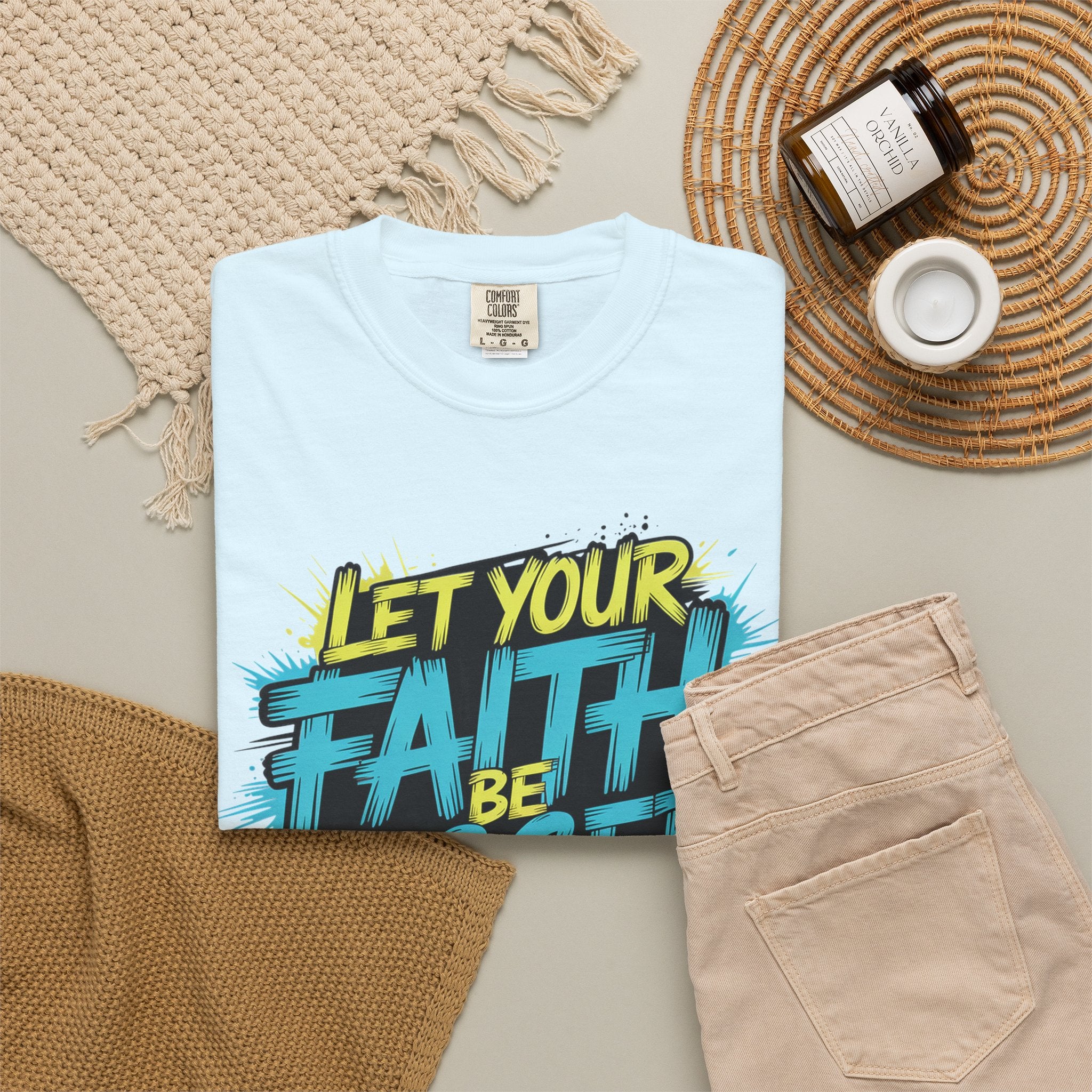 Faith Over Fear Graphic T-Shirt — "Let Your Faith Be Bigger Than Your Fears" Inspirational Tee