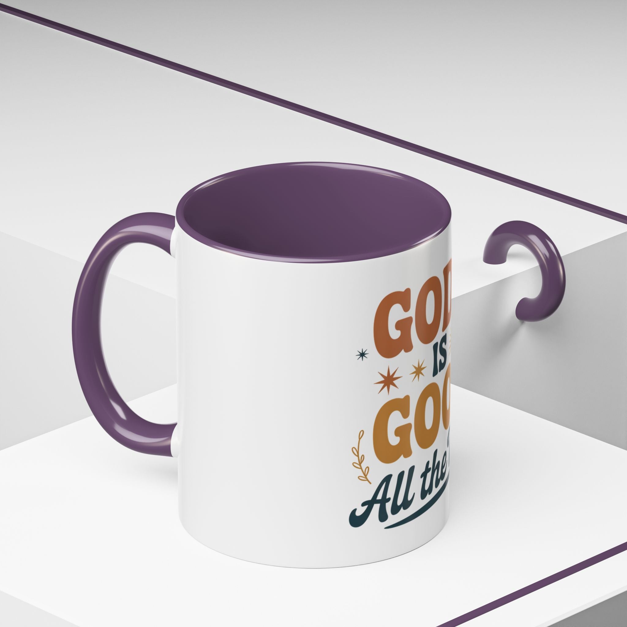Praise the Lord Coffee Mug – Retro Christian Faith Accent Mug (11/15oz)