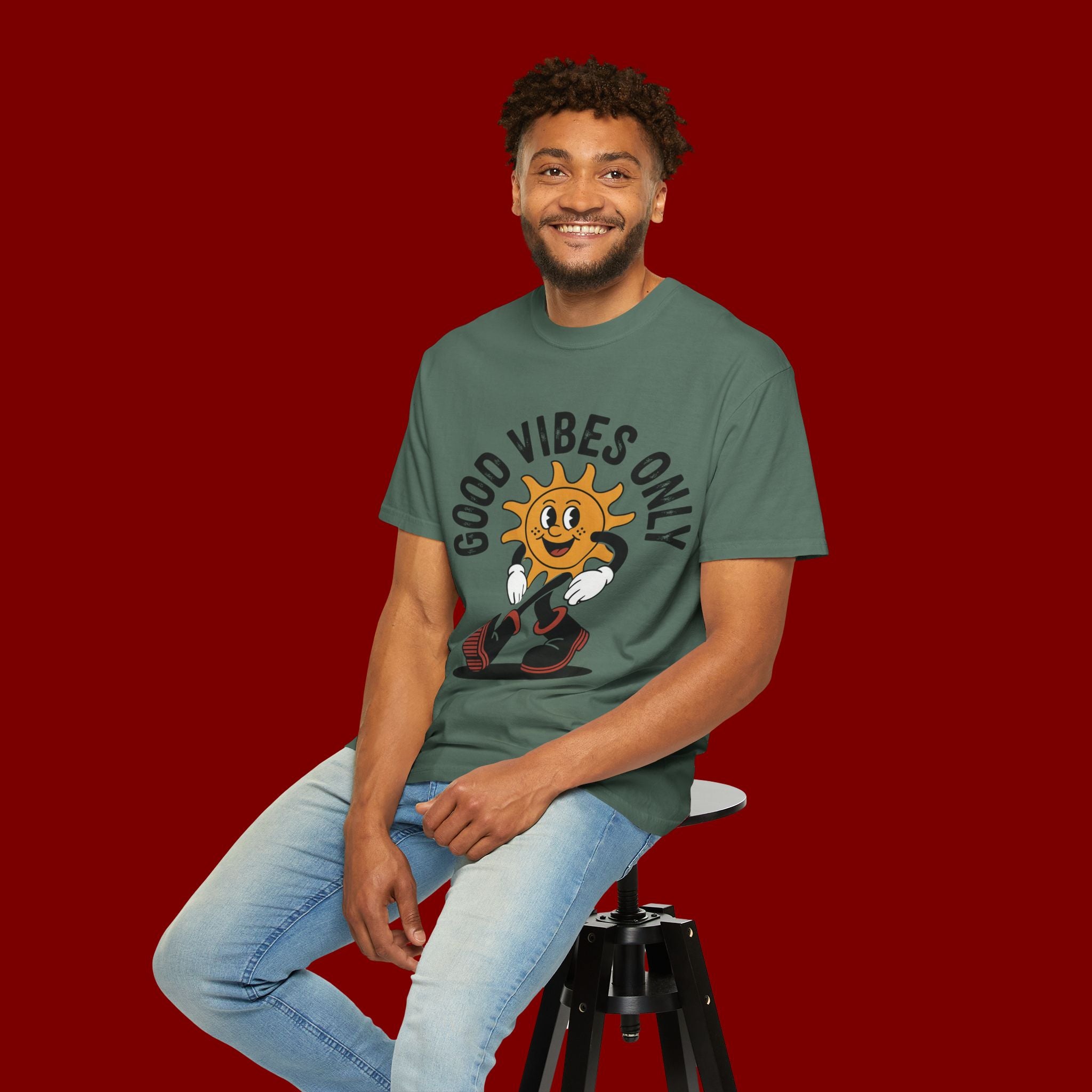 Good Vibes Only Sun Graphic T-Shirt