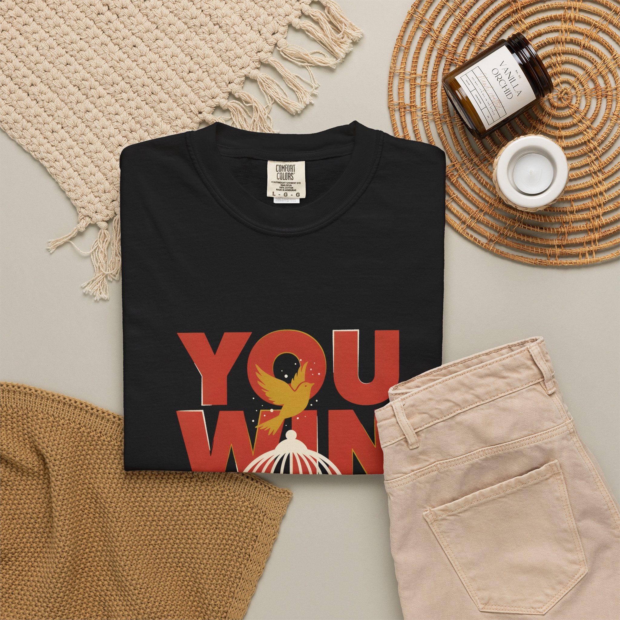 T-Shirt — "You Win When You Pray" Inspirational Faith Graphic Tee