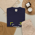 Minimalist 'Smile Frame' T-Shirt — Neon Accent Graphic Tee