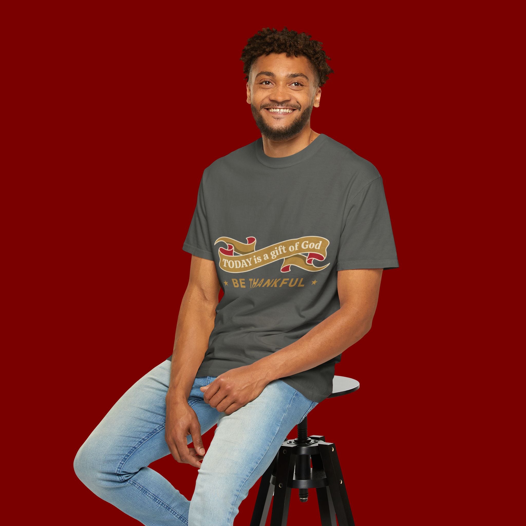 Be Thankful T-Shirt — "Today is a Gift of God" Inspirational Tee