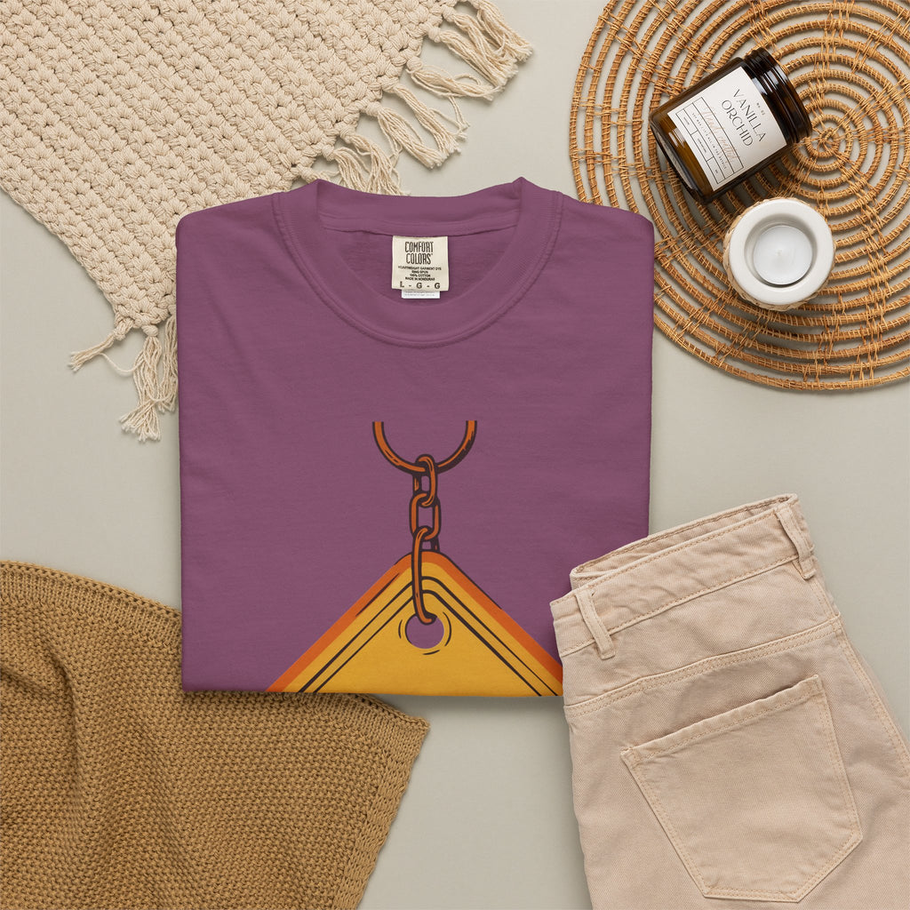 Funny Road Sign T-Shirt — "All Trash No Trailer" Graphic Tee