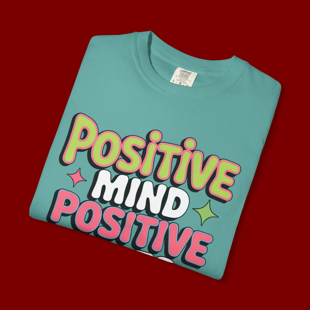 Positive Mind Positive Vibes Positive Life T-Shirt — Retro Smile Graphic Tee