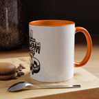 Ceramic Mug — "All Strength Comes From God" Black Accent Coffee Cup (11/15 oz)