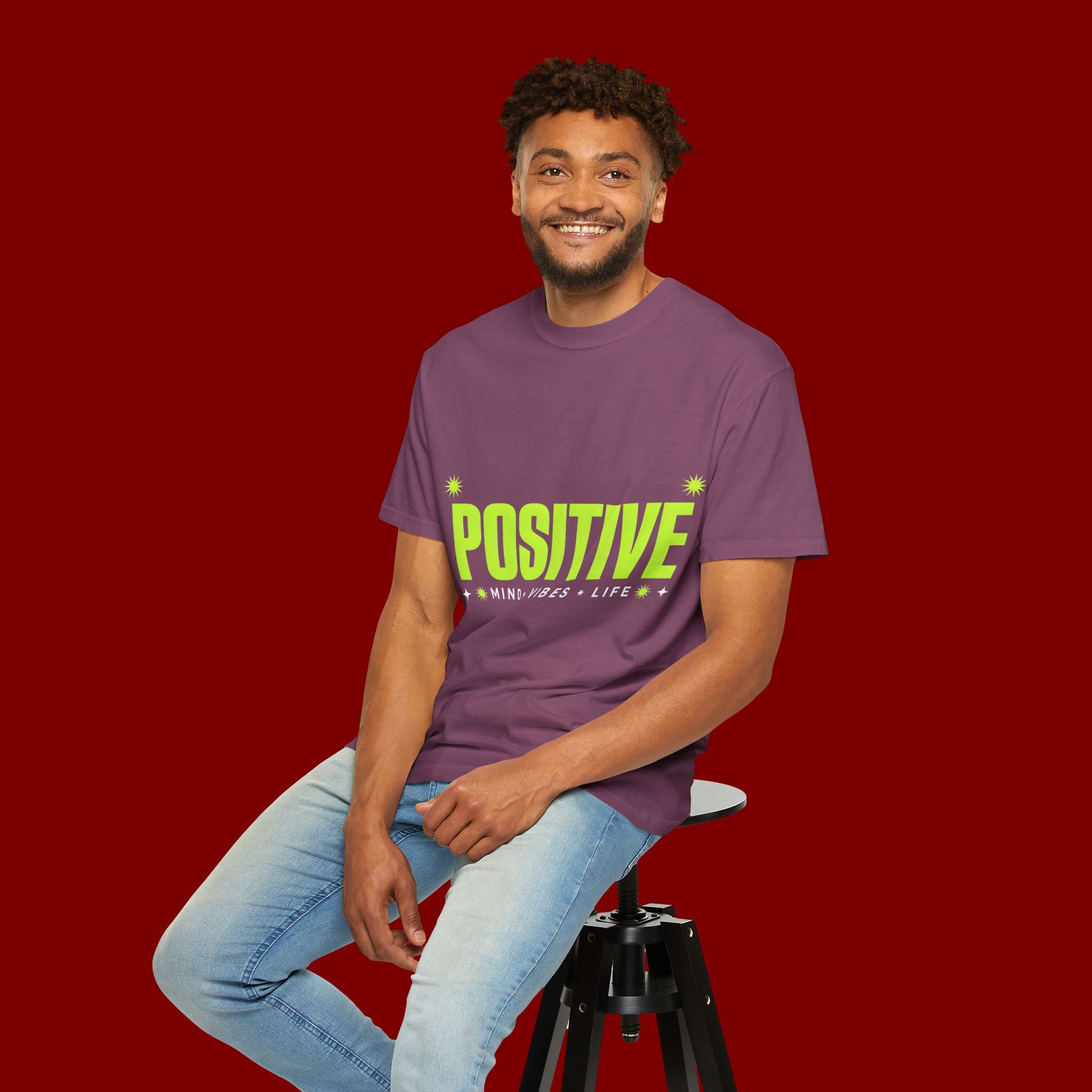 Positive Mind Vibes T-Shirt — Graphic Motivational Tee