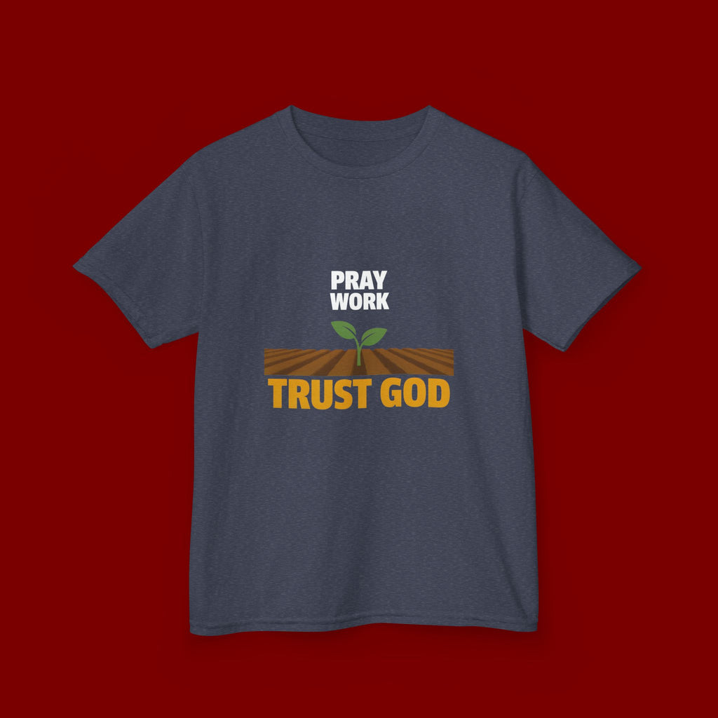 Kids Tee — "Trust God" Sprout Graphic