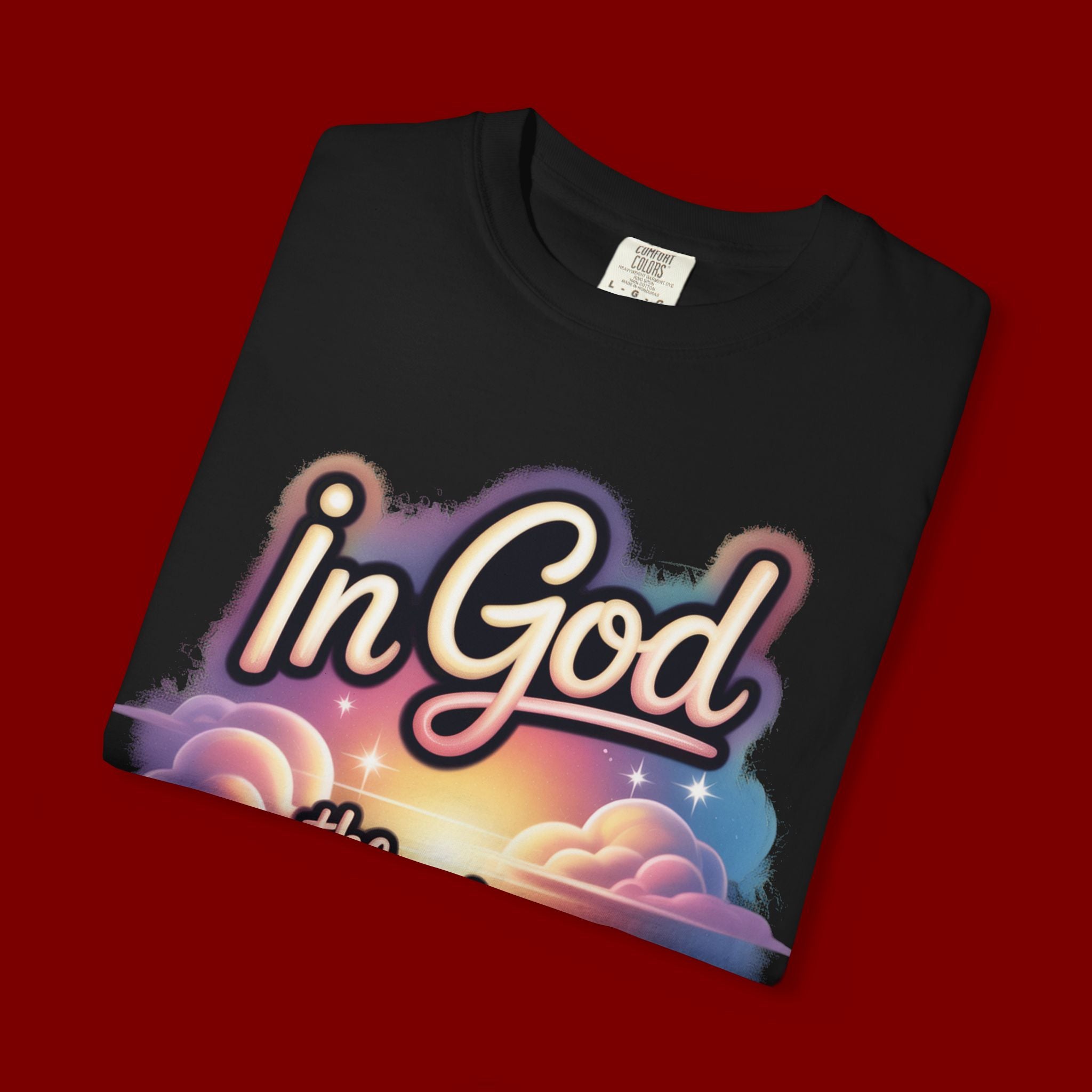 T-Shirt — “In God the Heart Finds Peace” Religious Faith Tee