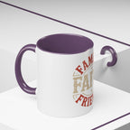Faith Family Friends Accent Coffee Mug – Inspirational Religious Gift (11/15oz)