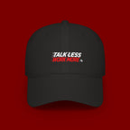 Talk Less Work More Red Low-Profile Baseball Cap