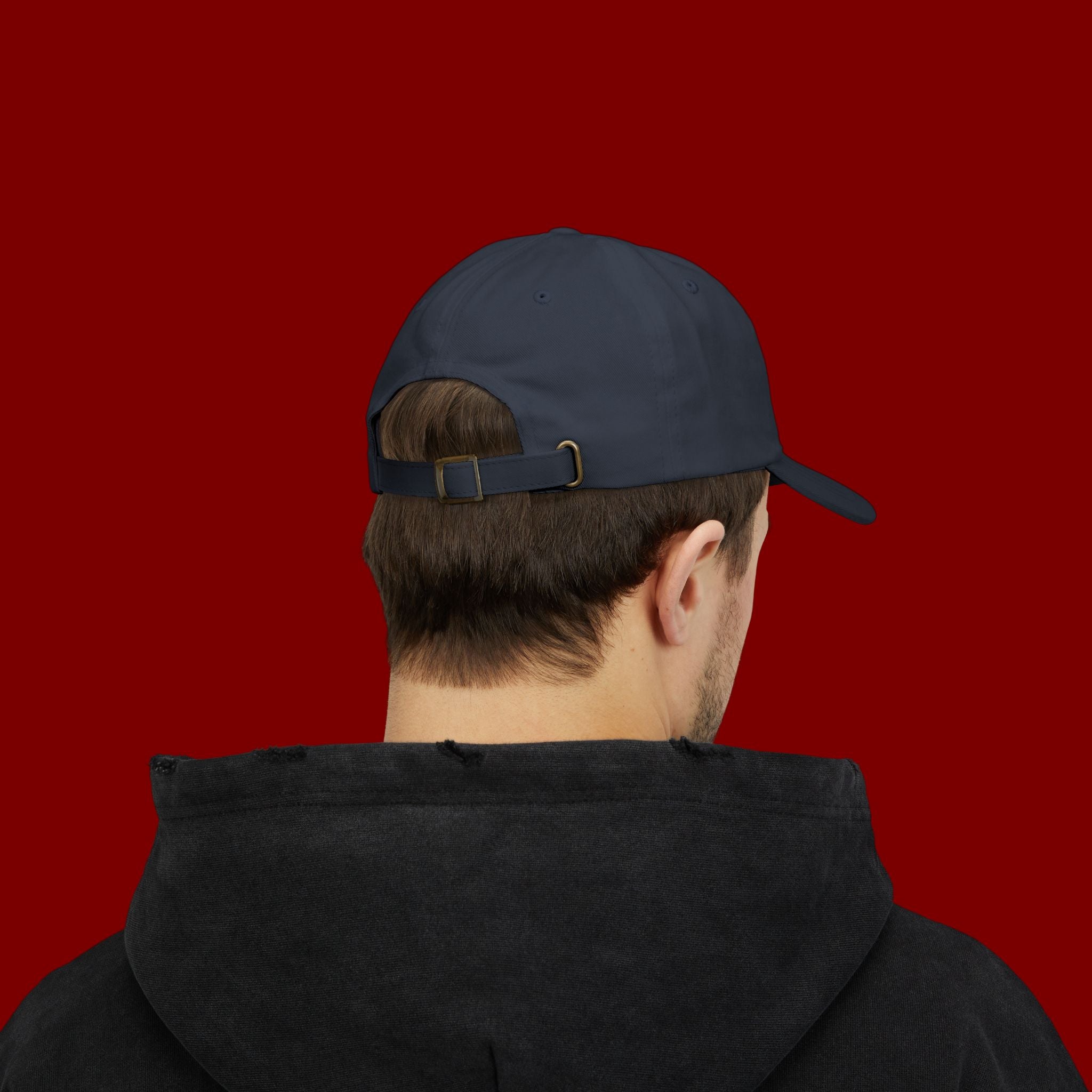 Dad Cap — Minimal Green Plant Drip Embroidered Hat