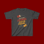 Kids Tee — "God Is Always Listening, Keep On Praying" Inspirational Religious Shirt