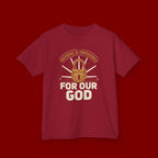 Kids 'For Our God' Christian Faith T‑Shirt — Inspirational Religious Tee