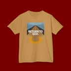 Kids Tee - "Return to God" Roadway Graphic Religious Youth Shirt
