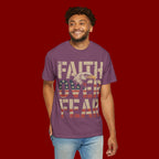 Faith Over Fear T-Shirt — Patriotic Eagle Graphic Tee