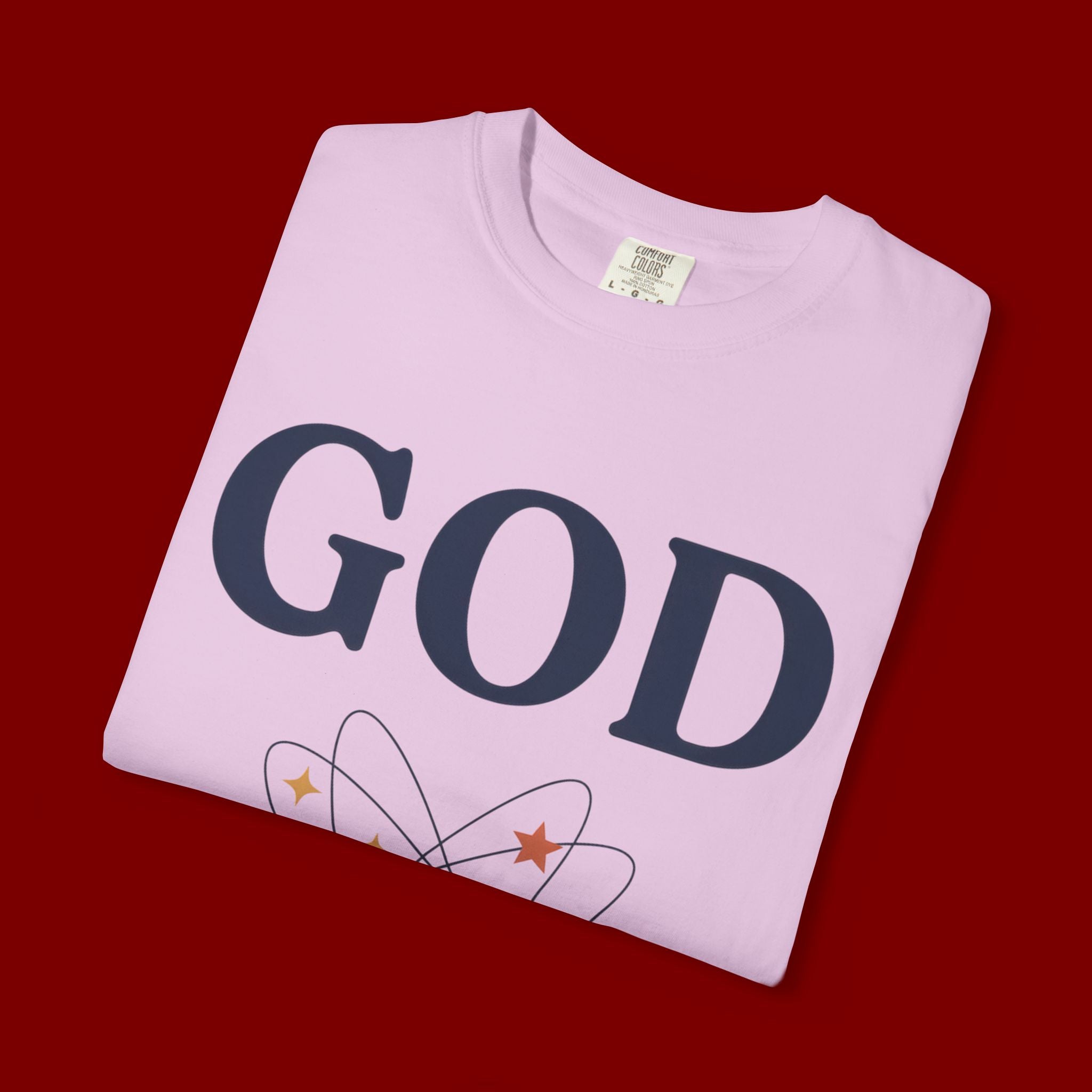 God Above All Things T-Shirt — Faith Graphic Tee with Cosmic Design