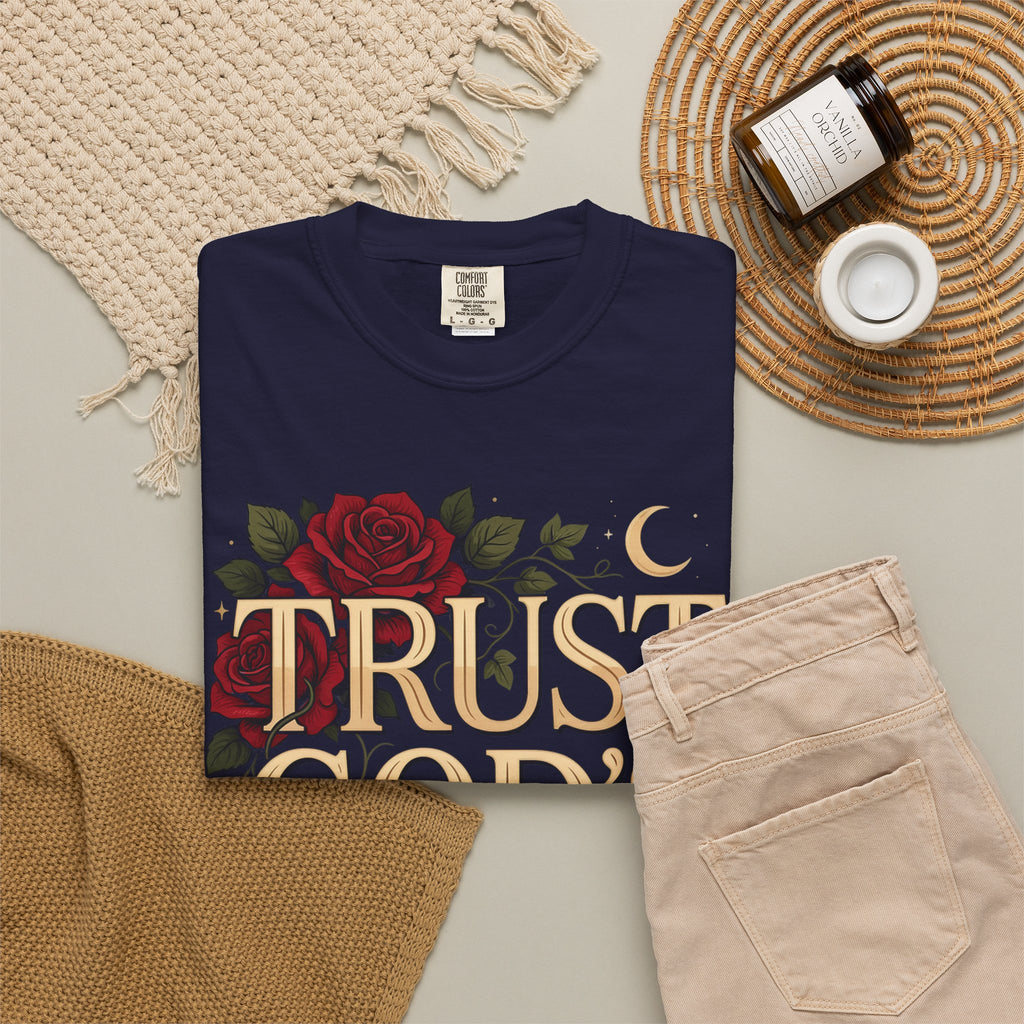Trust God’s Plan T-Shirt — Floral Faith Graphic Tee