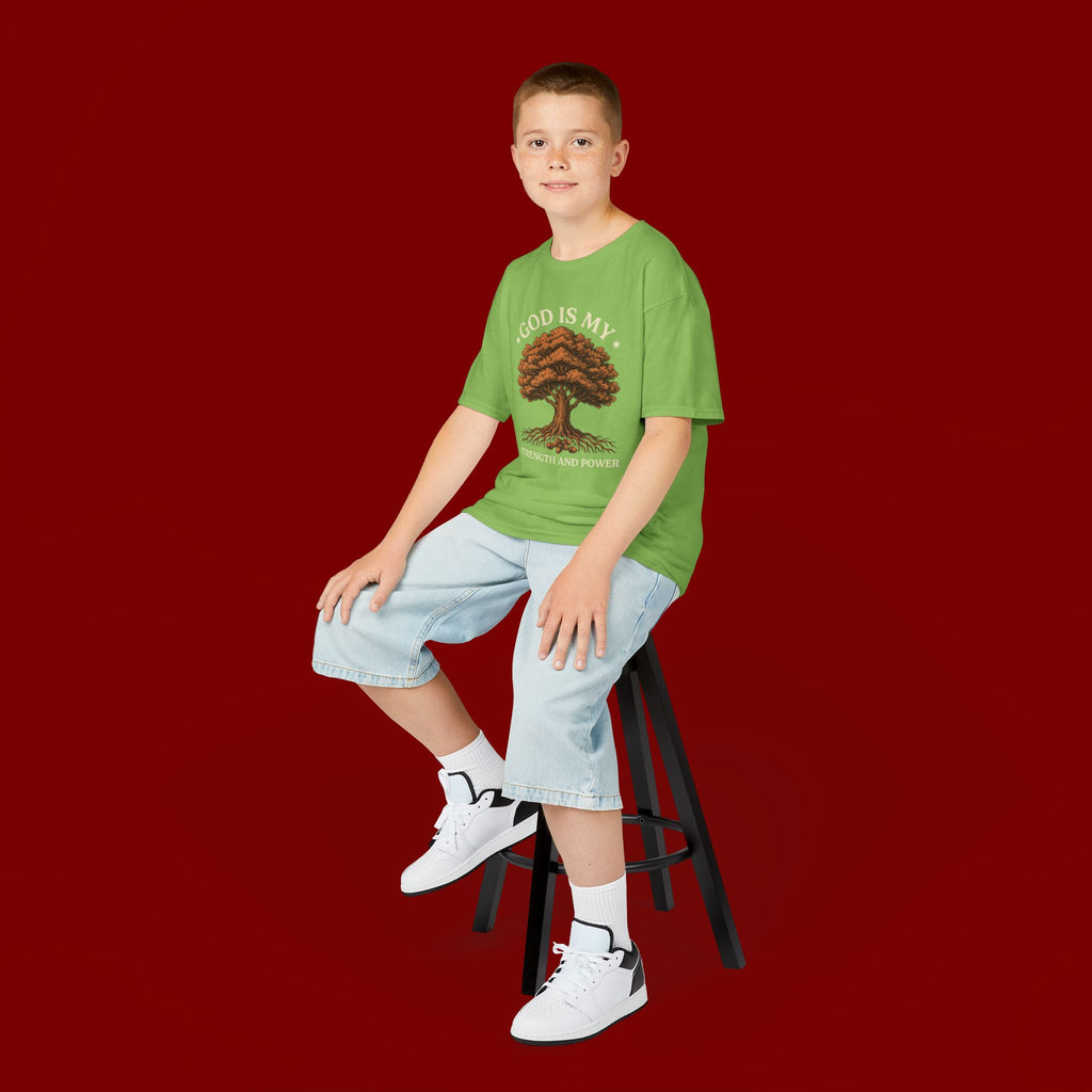Autumn Oak Tree Kids T‑Shirt — Cozy Fall Nature Tee for Children