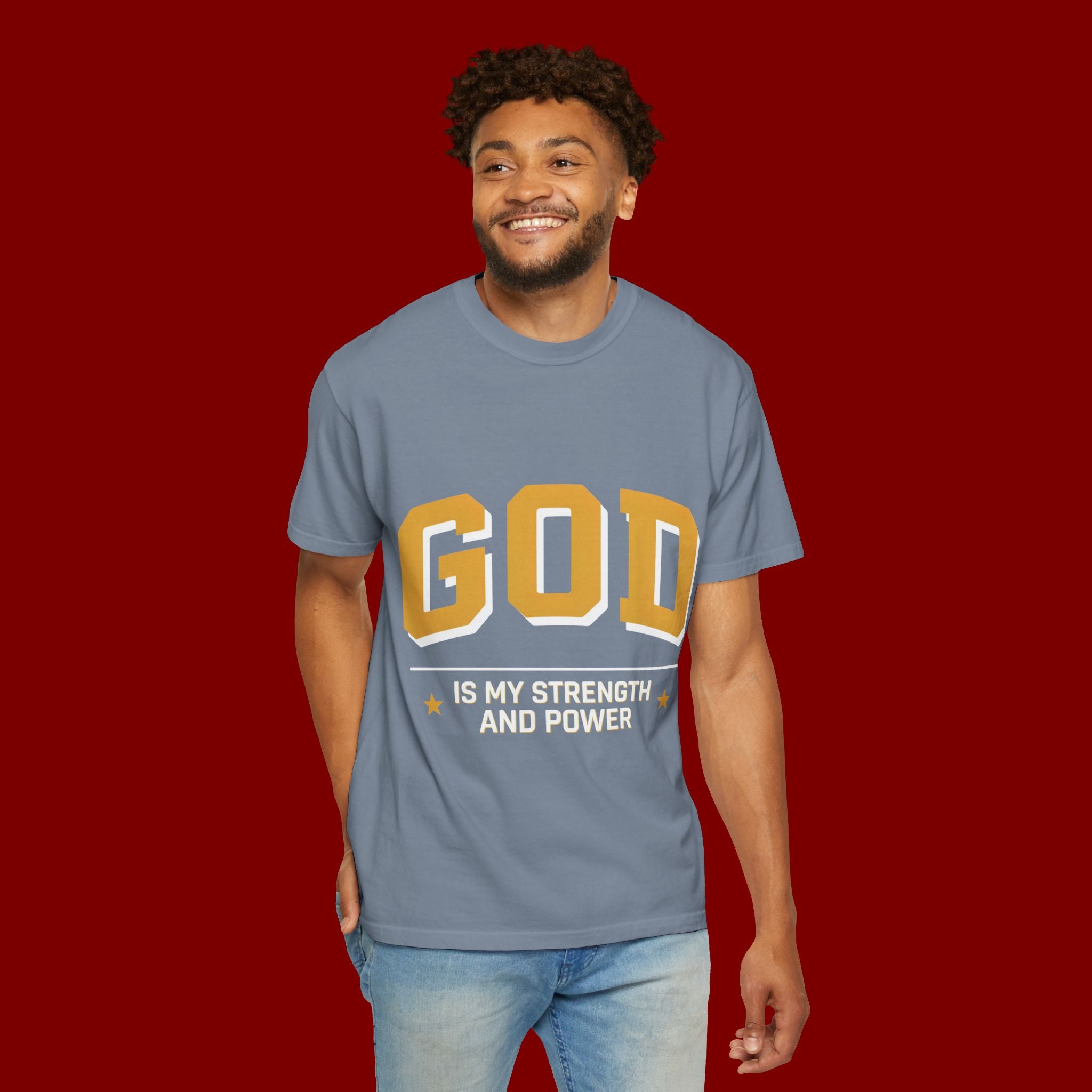 God Is My Strength T-Shirt — Faith Christian Graphic Tee