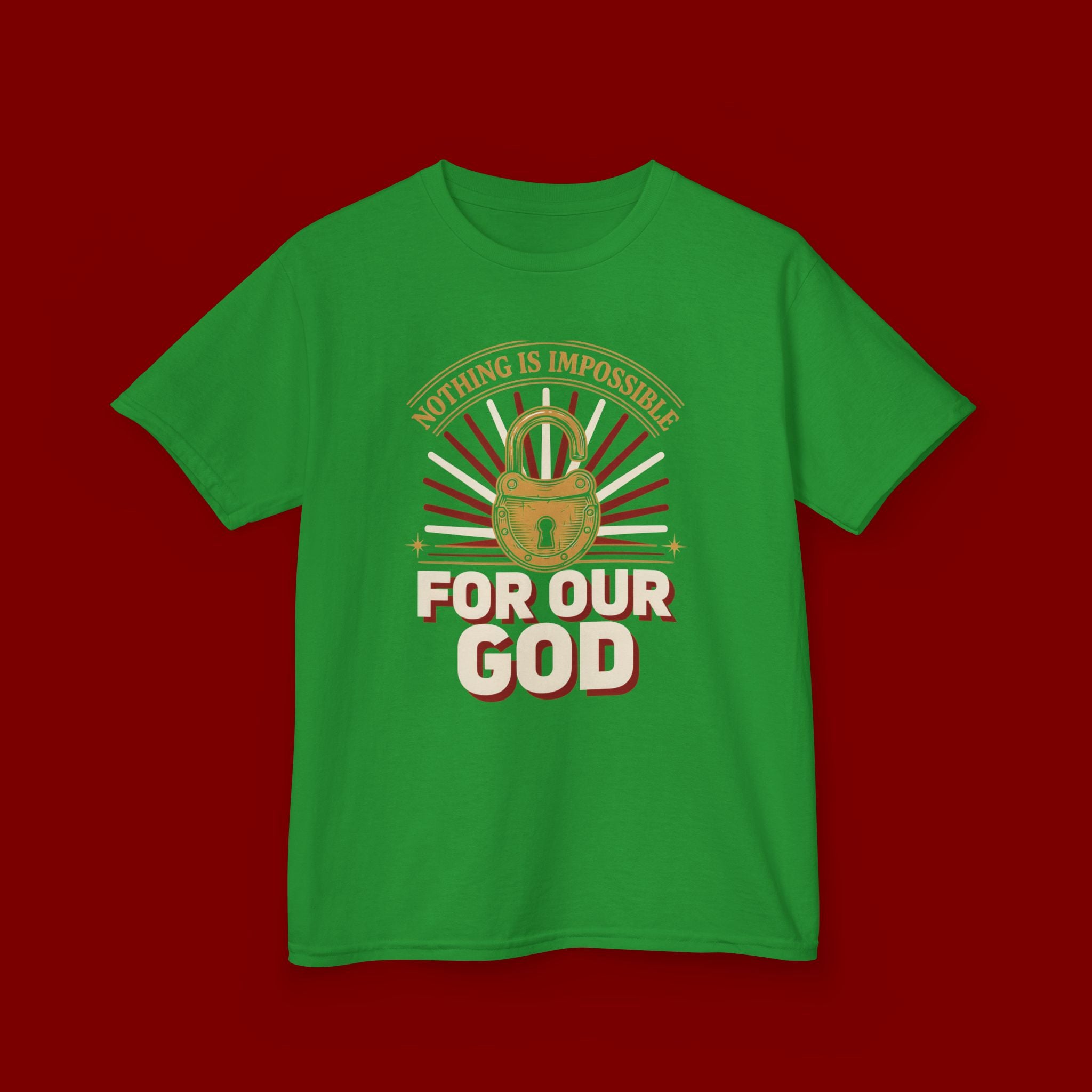 Kids 'For Our God' Christian Faith T‑Shirt — Inspirational Religious Tee