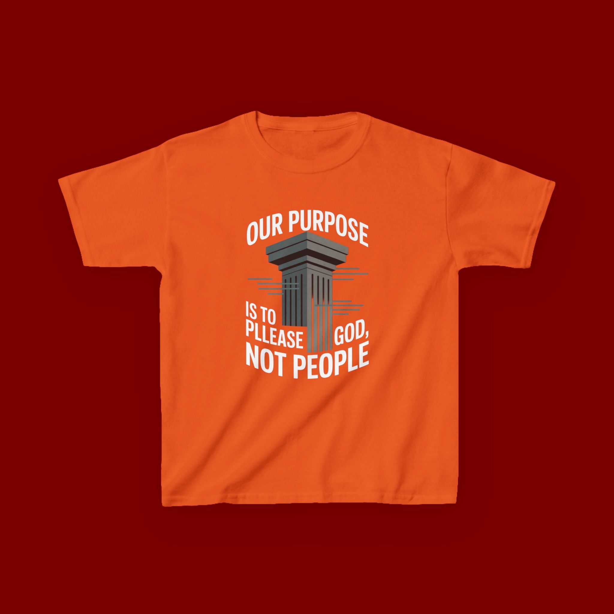 Kids T-Shirt — "Our Purpose Is To Please God, Not People" Faith Graphic Tee