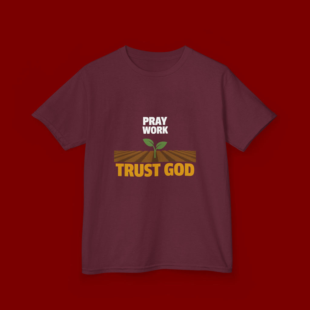 Kids Tee — "Trust God" Sprout Graphic