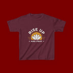 Kids T-Shirt - "Rise Up and Pray" Inspirational Christian Tee for Children