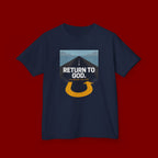 Kids Tee - "Return to God" Roadway Graphic Religious Youth Shirt
