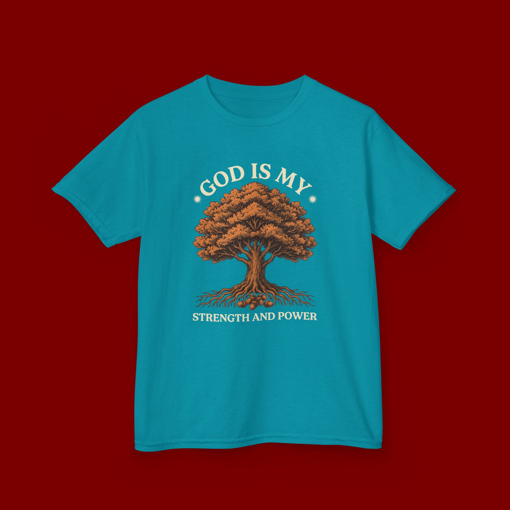 Autumn Oak Tree Kids T‑Shirt — Cozy Fall Nature Tee for Children