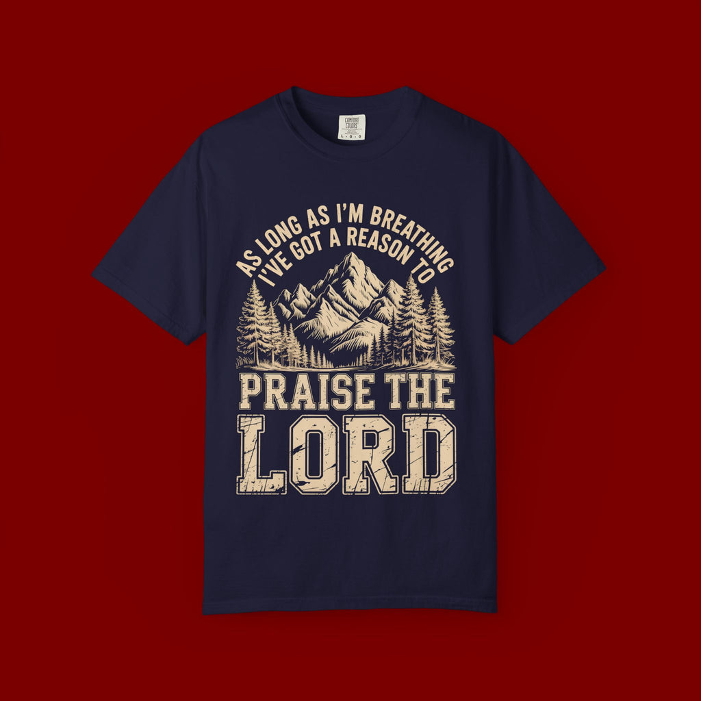 Praise the Lord Mountain T-Shirt — Christian Faith Outdoor Tee