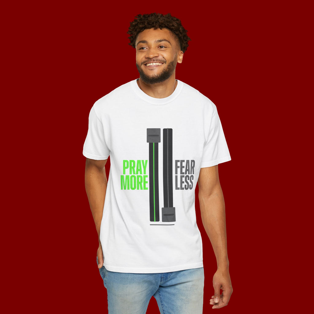 Pray More Fear Less T-Shirt — Inspirational Faith Graphic Tee