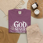 Inspirational Christian T-Shirt — "God Never Gives a Burden You Can't Bear" Tee