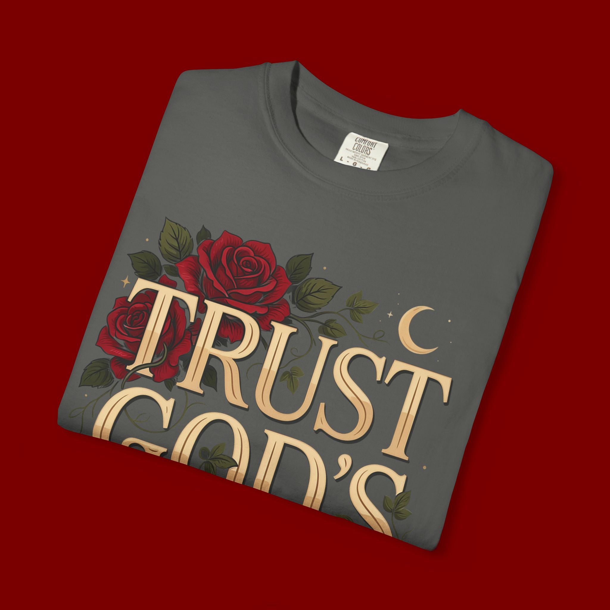 Trust God’s Plan T-Shirt — Floral Faith Graphic Tee