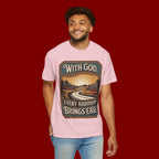 Inspirational Graphic T-Shirt — "With God, Every Hardship Brings Ease"