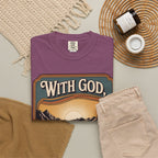 Inspirational Graphic T-Shirt — "With God, Every Hardship Brings Ease"