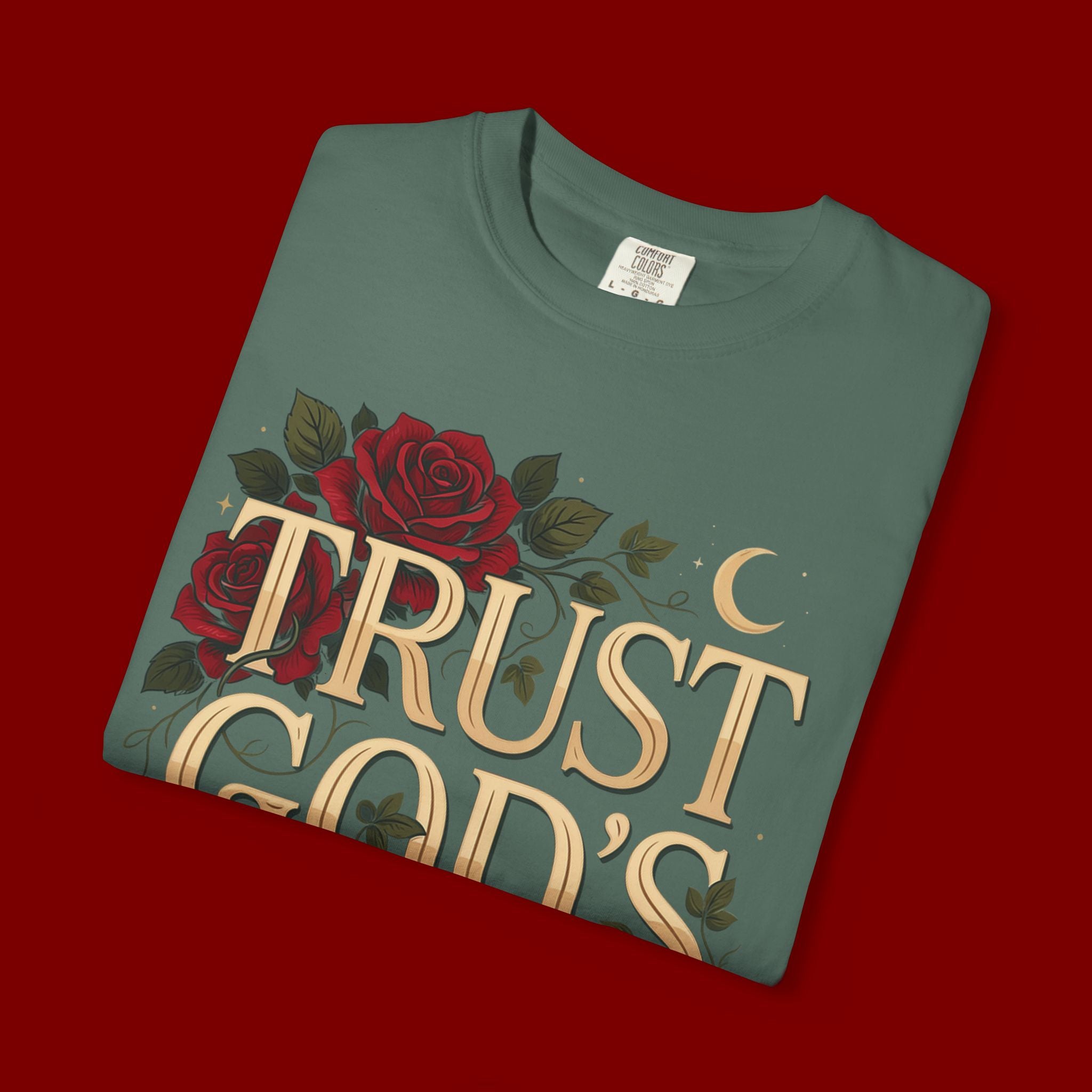 Trust God’s Plan T-Shirt — Floral Faith Graphic Tee