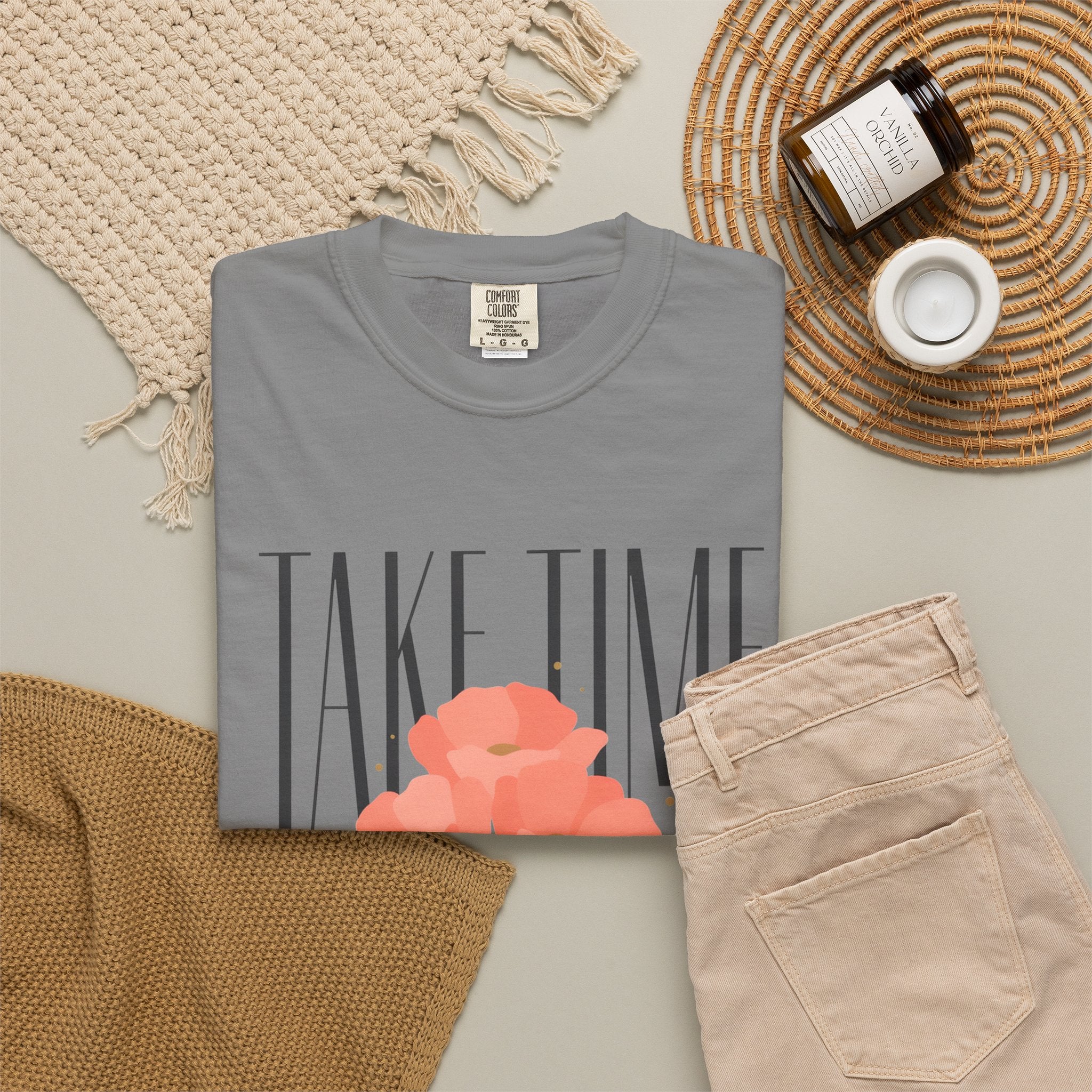 Take Time to Pray Floral T-Shirt — Christian Faith Graphic Tee