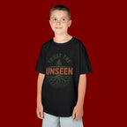 Kids T‑Shirt — "Trust the Unseen" Tree & Roots Inspirational Graphic