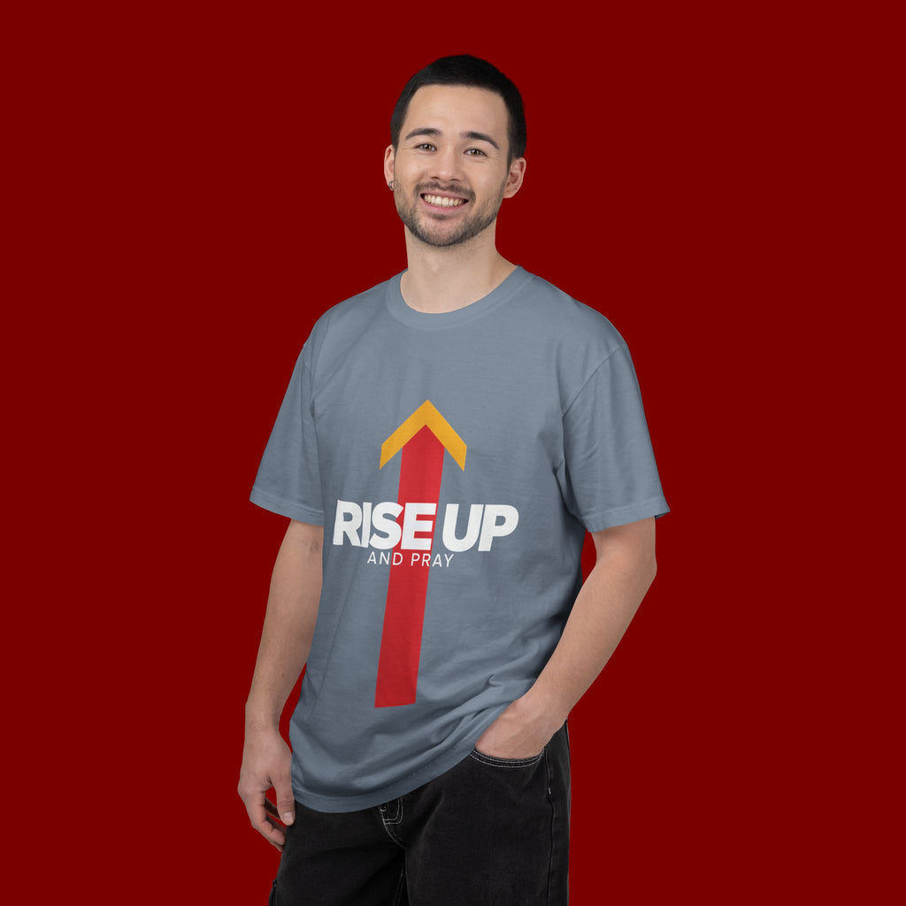 Arrow Up Graphic T-Shirt — Bold Upward Arrow Design