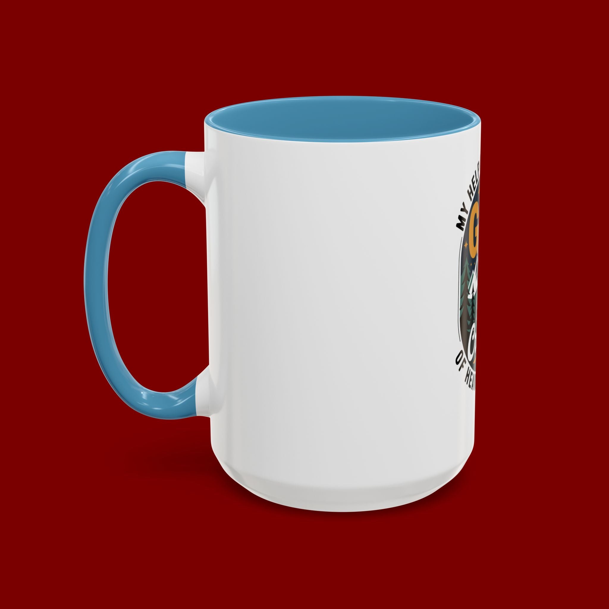 Christian Coffee Mug — “My Help Is Only From God The Creator” Accent Mug