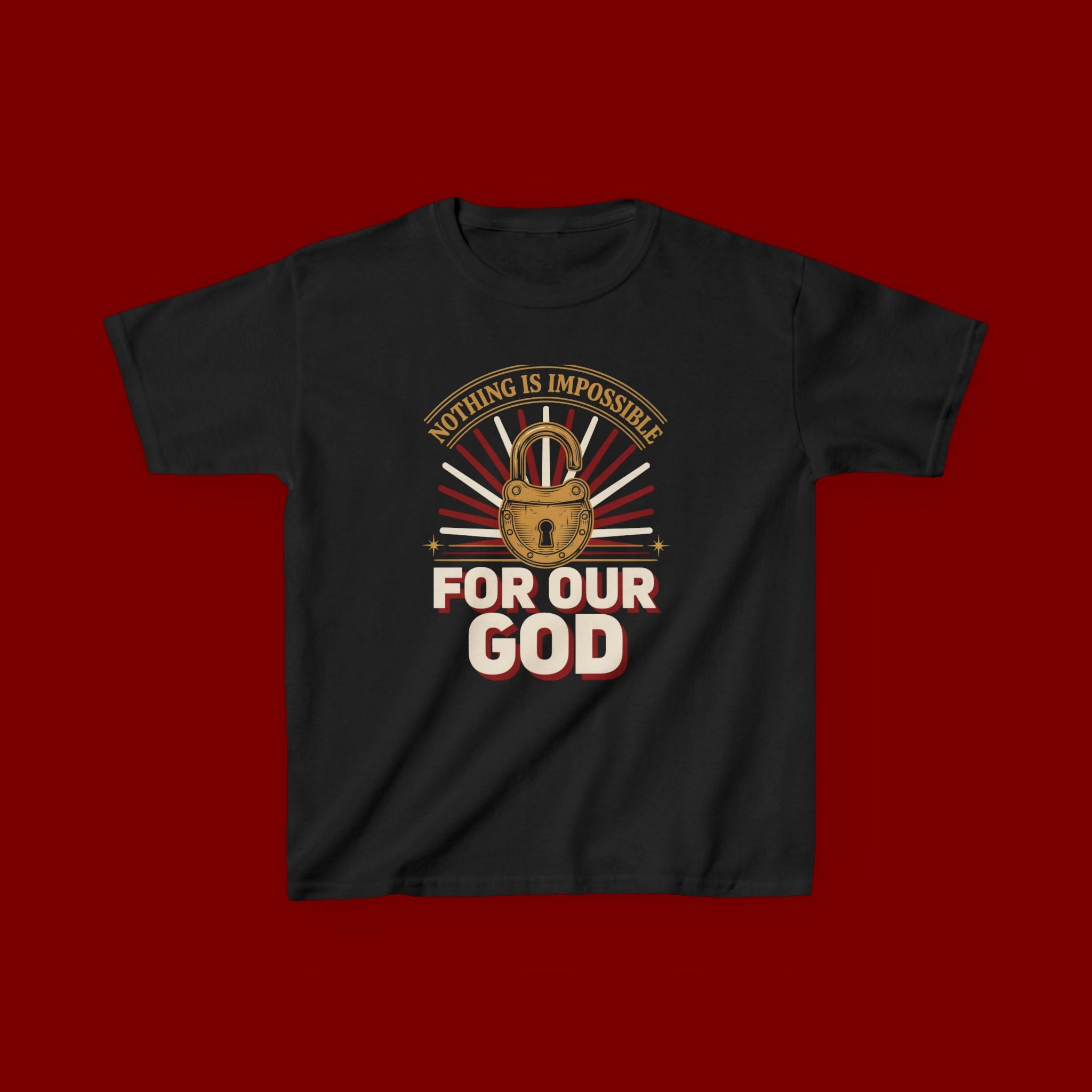 Kids 'For Our God' Christian Faith T‑Shirt — Inspirational Religious Tee